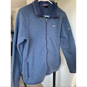 Patagonia zip up navy blue- womens